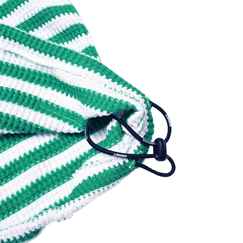 Stripe High Neck Pullover Green