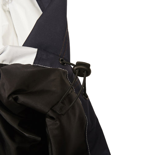 Cross Box Hooded Jacket Khaki White