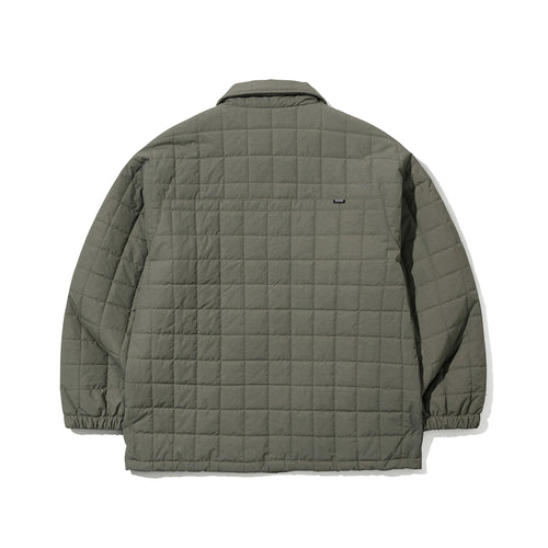Logo Quilting Collar Jacket Khaki