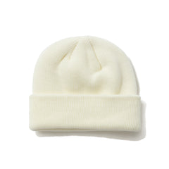 Metal Logo Basic Beanie Ivory