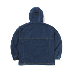 Dsxbs Wax Real Denim 5 Pocket Hooded Jacket Deep Blue