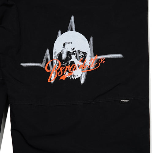 Js Skull Logo Super Wide Ventilation Pants Black