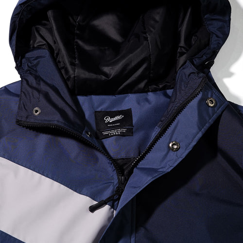 Chaotic Incision Hoodie Jacket Navy