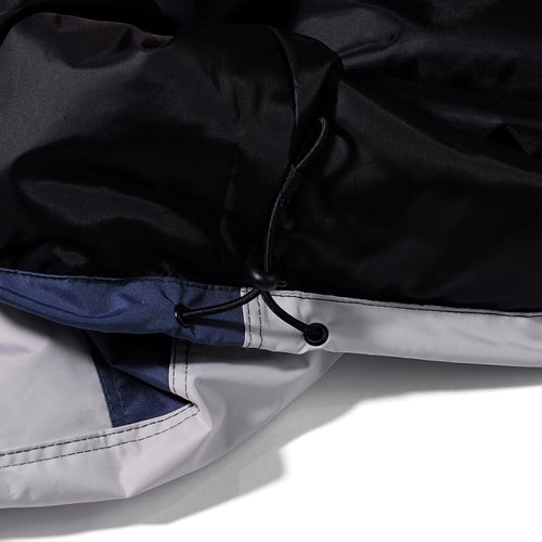 Chaotic Incision Hoodie Jacket Navy