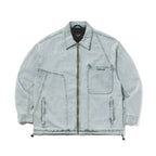 Dsxbs Wax Real Denim Collar Jacket Light Blue