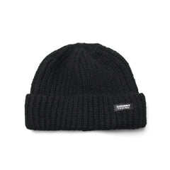 Logo Rubber Wappen Beanie Black