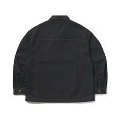 Dsxbs Wax Real Denim Collar Jacket Raw Blue