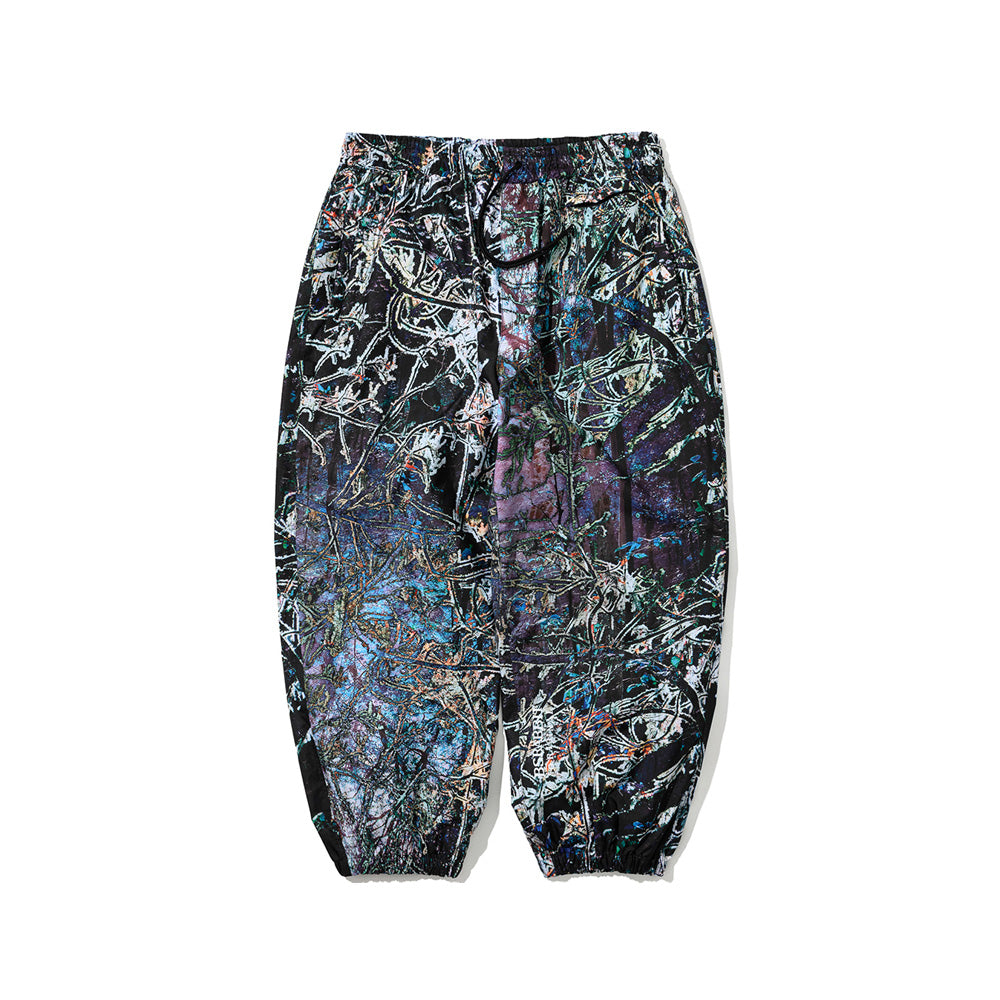 ISD HIGH SUPER WIDE JOGGER PANTS BLACK SNOWFLAKE