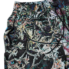 Isd High Super Wide Jogger Pants Black Snowflake