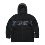 Line Block Hooded Jacket Black