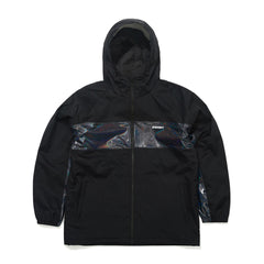 Line Block Hooded Jacket Black