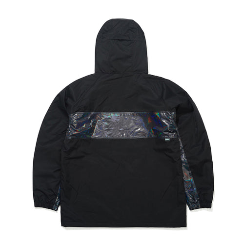 Line Block Hooded Jacket Black
