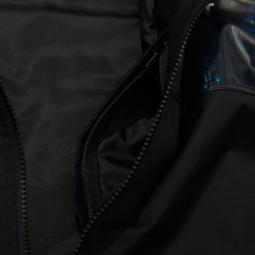 Line Block Hooded Jacket Black