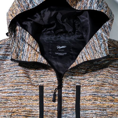 Dsxbs Windbreaker Hooded Jacket Gold Mix