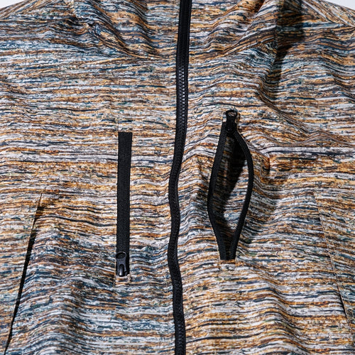 Dsxbs Windbreaker Hooded Jacket Gold Mix