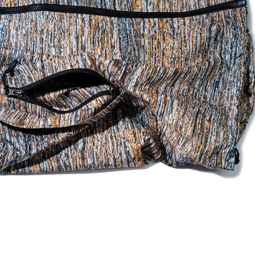 Dsxbs Windbreaker Hooded Jacket Gold Mix