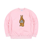 Big Bear Rabbit Crewneck Pink