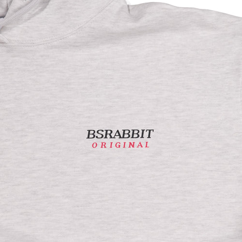 Bsrabbit Logo Hoodie Heather Grey