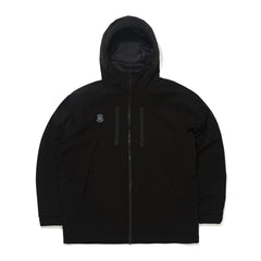 Mmm Windbreaker Hooded Stretch Jacket Black