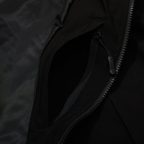 Mmm Windbreaker Hooded Stretch Jacket Black