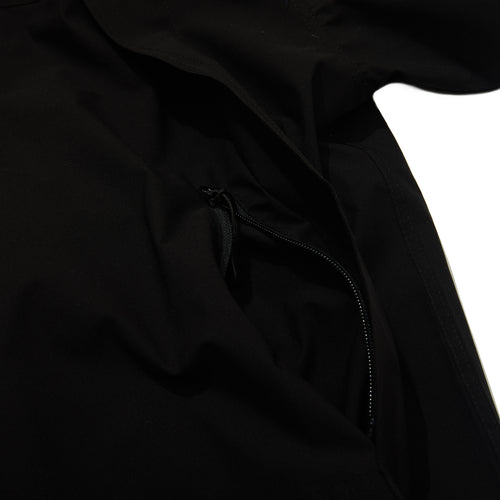 Mmm Windbreaker Hooded Stretch Jacket Black