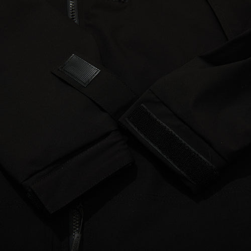 Mmm Windbreaker Hooded Stretch Jacket Black