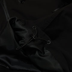 Mmm Windbreaker Hooded Stretch Jacket Black
