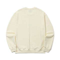 3D Skateboarding Rabbit Crewneck Ivory