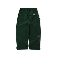 Refined Super Wide Ventilation Pants Dark Green