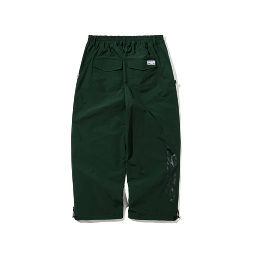 Refined Super Wide Ventilation Pants Dark Green