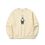 3D Rabbit Crewneck Cream