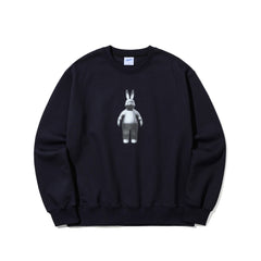 3D Rabbit Crewneck Navy