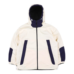 Twan Windbreaker Hooded Reversible Jacket Cream/Black