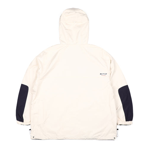 Twan Windbreaker Hooded Reversible Jacket Cream/Black