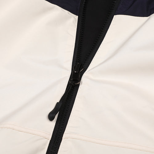 Twan Windbreaker Hooded Reversible Jacket Cream/Black