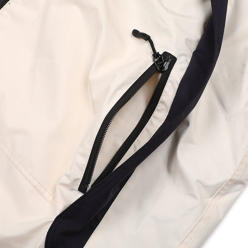 Twan Windbreaker Hooded Reversible Jacket Cream/Black