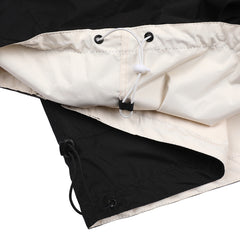 Twan Windbreaker Hooded Reversible Jacket Cream/Black