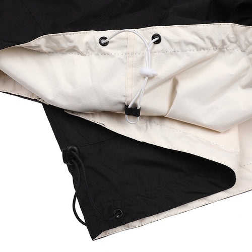 Twan Windbreaker Hooded Reversible Jacket Cream/Black