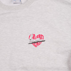 Heart Rabbit Crewneck Heather Grey