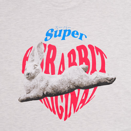 Heart Rabbit Crewneck Heather Grey