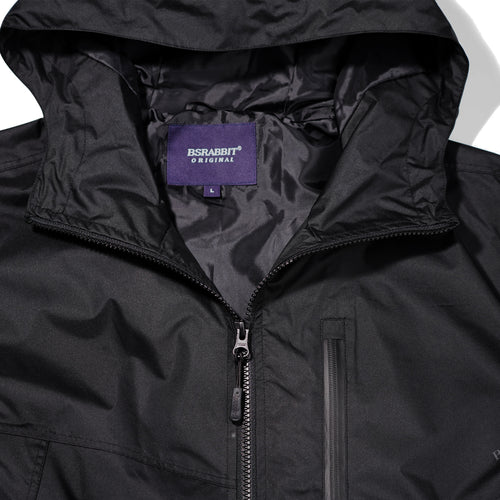 Mub Windbreaker Hooded Jacket Black