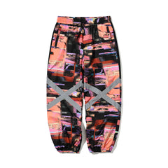 Original Pot-X Reflective Jogger Pants Pink Pattern