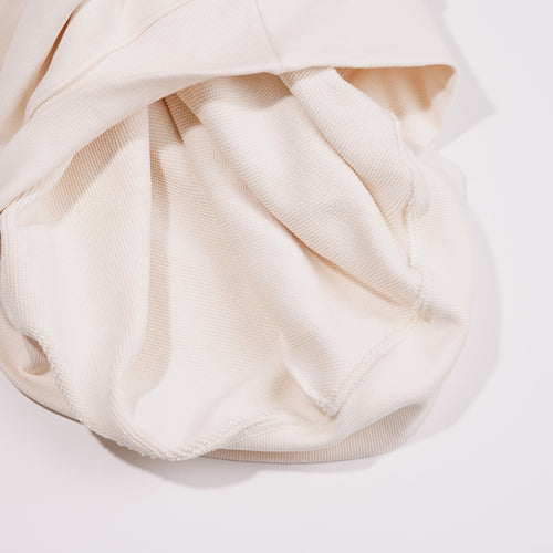 Embroidery Every Day Crewneck Cream