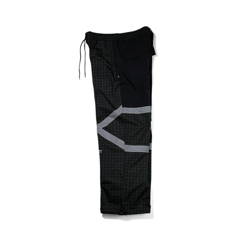 Original Pot-X Reflective Track Pants Check Green