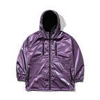 Patch Pocket Hooded Jacket Purple