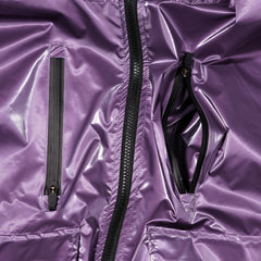 Patch Pocket Hooded Jacket Purple
