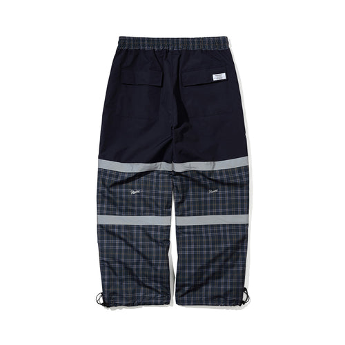 Original Pot-X Reflective Track Pants Check Brown