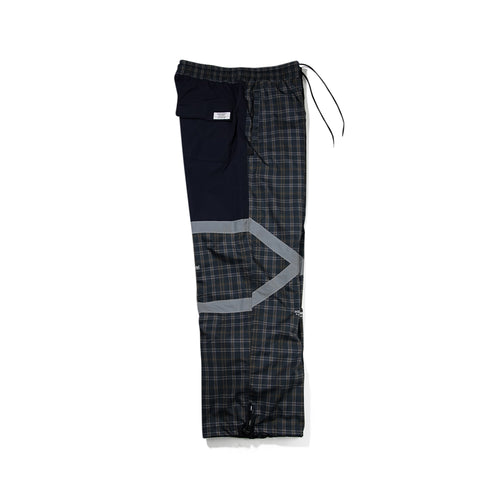 Original Pot-X Reflective Track Pants Check Brown