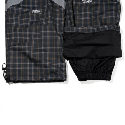 Original Pot-X Reflective Track Pants Check Brown