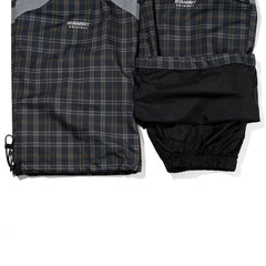 Original Pot-X Reflective Track Pants Check Brown